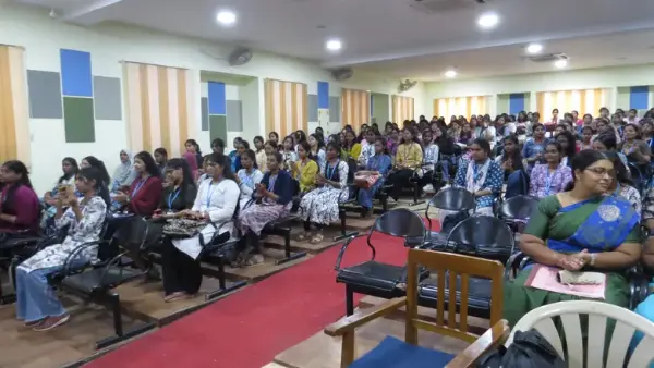 College students at a Discover Talent career talk